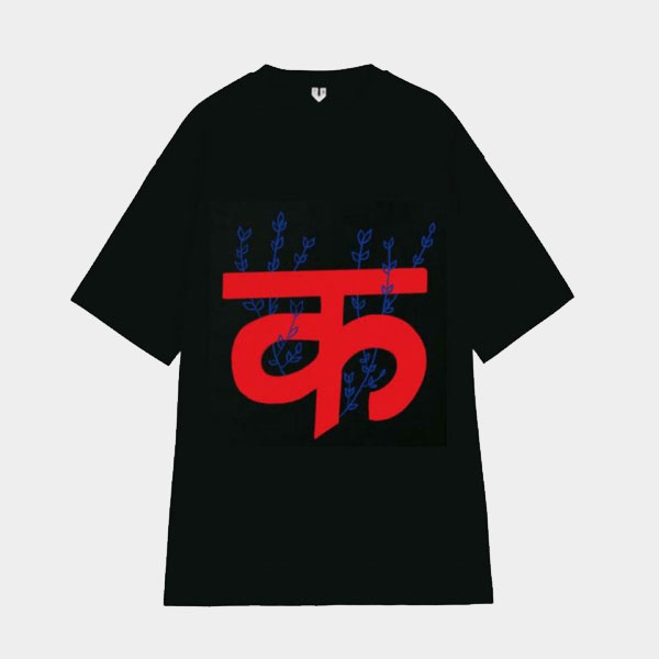 K Design T-Shirt (Black+ Red)